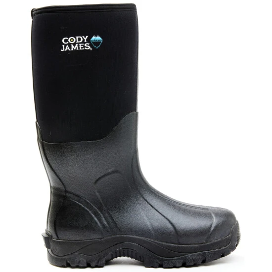 Deals ❤️ Cody James Men's Glacier Guard Insulated Rubber ???? Boots - Soft Toe Black ???? 3 Deals ❤️ Cody James Men's Glacier Guard Insulated Rubber ???? Boots - Soft Toe Black ???? - Image 3