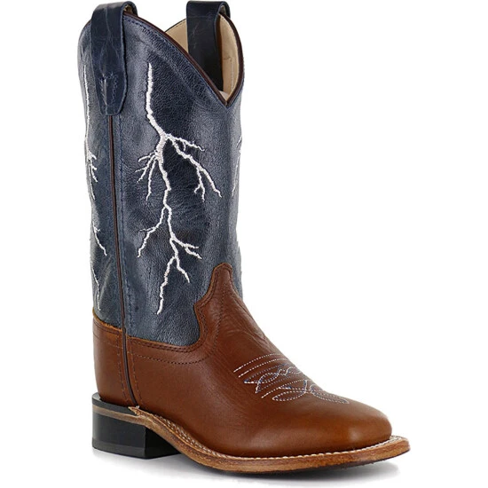 Flash Sale ???? Cody James Boys' Brown Lightening Embroidered Western ???? Boots - Square Toe ???? 1 Flash Sale ???? Cody James Boys' Brown Lightening Embroidered Western ???? Boots - Square Toe ????