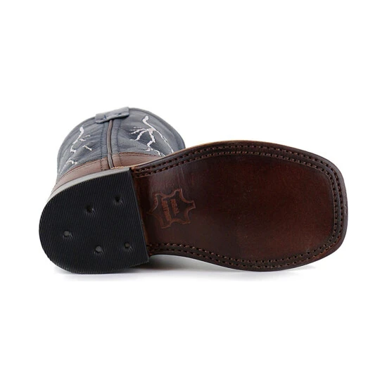 Flash Sale ???? Cody James Boys' Brown Lightening Embroidered Western ???? Boots - Square Toe ???? 5 Flash Sale ???? Cody James Boys' Brown Lightening Embroidered Western ???? Boots - Square Toe ???? - Image 5