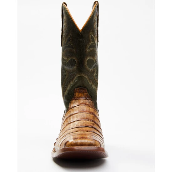 Budget ⌛ Cody James Men's Brown Exotic Caiman Tail Skin Western ???? Boots - Broad Square Toe ???? 4 Budget ⌛ Cody James Men's Brown Exotic Caiman Tail Skin Western ???? Boots - Broad Square Toe ???? - Image 4