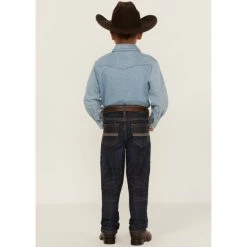 Coupon ⭐ Cody James Little Boys' Night Hawk Dark Wash Stretch Slim Straight ???? Jeans - Sizes 4-7 Blue ????