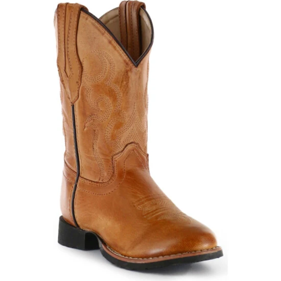 Brand new ???? Cody James Boy's Showdown Western ???? Boots - Round Toe Tan ???? 1 Brand new ???? Cody James Boy's Showdown Western ???? Boots - Round Toe Tan ????