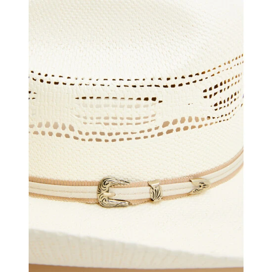 Budget ???? Cody James Men's Vented Bangora Straw Western Hat Ivory ???? 2 Budget ???? Cody James Men's Vented Bangora Straw Western Hat Ivory ???? - Image 2