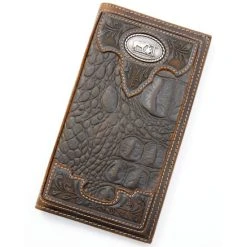 Top 10 ⌛ Cody James Men's Croc Embossed Rodeo Wallet Chocolate ????
