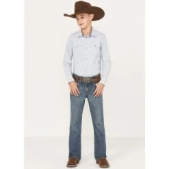 Best Sale ???? Cody James Boys' Bozeman Dark Wash Slim Bootcut Stretch Denim ???? Jeans ????