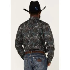 New ???? Cody James Men's Paisley 101 Paisley Print Long Sleeve Snap Western ???? Shirt Brown ???? 7 New ???? Cody James Men's Paisley 101 Paisley Print Long Sleeve Snap Western ???? Shirt Brown ???? -Cody James -shop unnamed file 1185
