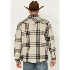 New ???? Cody James Men's Tavern Large Plaid Bonded Long Sleeve Button Flannel Jacket Cream ???? 7 New ???? Cody James Men's Tavern Large Plaid Bonded Long Sleeve Button Flannel Jacket Cream ???? -Cody James -shop unnamed file 120