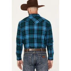 Budget ❤️ Cody James Men's Mckenzie Plaid Snap Western Flannel ???? Shirt Navy ???? 7 Budget ❤️ Cody James Men's Mckenzie Plaid Snap Western Flannel ???? Shirt Navy ???? -Cody James -shop unnamed file 1221
