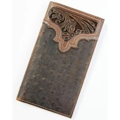 Best reviews of ???? Cody James Men's Ostrich Tooled Checkbook Wallet Brown ????