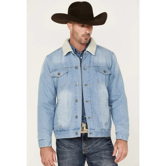 Brand new ✨ Cody James Men's Grant Teton Button Down Sherpa Lined Jacket Medium Wash ???? 1 Brand new ✨ Cody James Men's Grant Teton Button Down Sherpa Lined Jacket Medium Wash ????