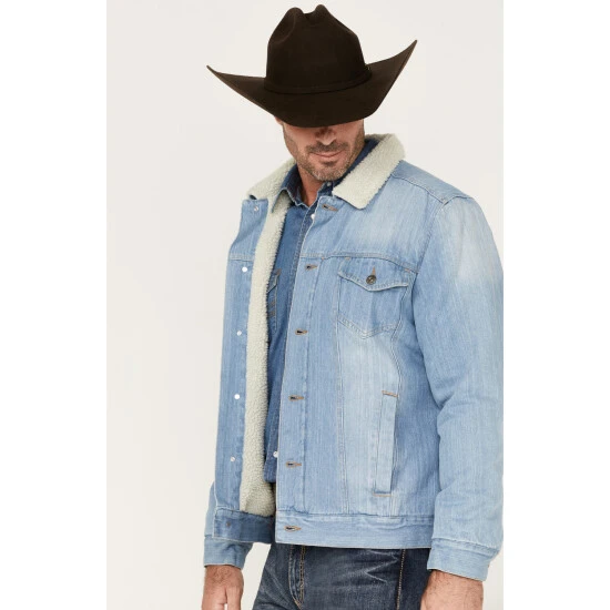 Brand new ✨ Cody James Men's Grant Teton Button Down Sherpa Lined Jacket Medium Wash ???? 2 Brand new ✨ Cody James Men's Grant Teton Button Down Sherpa Lined Jacket Medium Wash ???? - Image 2