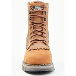 Hot Sale ⭐ Cody James Men's Disrupter Lacer Comp Toe Waterproof Work ???? Boots - Round Toe Brown ???? -Cody James -shop unnamed file 1303