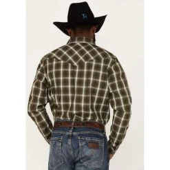 Brand new ???? Cody James Men's Lost Trail Plaid Print Long Sleeve Snap Western ???? Shirt - Big & Tall Olive ???? -Cody James -shop unnamed file 1343