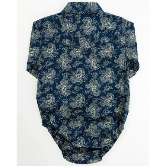 Promo ???? Cody James Infant Boys' Paisley Print Long Sleeve Western Snap Onesie For Infant-Boy Navy ???? 3 Promo ???? Cody James Infant Boys' Paisley Print Long Sleeve Western Snap Onesie For Infant-Boy Navy ???? - Image 3