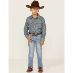 New ✔️ Cody James Little Boys' Flint Light Wash Stretch Slim Straight ???? Jeans - Sizes 4-8 Blue ⌛ -Cody James -shop unnamed file 1378