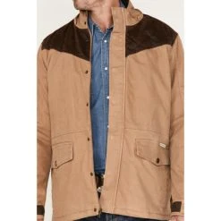 Wholesale ⭐ Cody James Men's Olton Utility Canvas Rancher Hooded Jacket Beige/khaki ✔️ -Cody James -shop unnamed file 1390