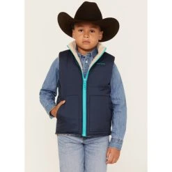 Wholesale ✨ Cody James Boys' Reversible Puffer Vest Dark Blue ????