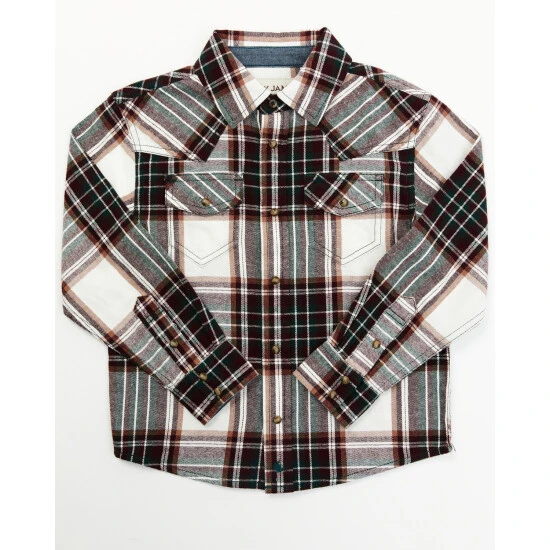 Brand new ???? Cody James Boys' Cabin Fever Long Sleeve Snap Flannel Western ???? Shirt For Toddler-Boy Cream ???? 1 Brand new ???? Cody James Boys' Cabin Fever Long Sleeve Snap Flannel Western ???? Shirt For Toddler-Boy Cream ????