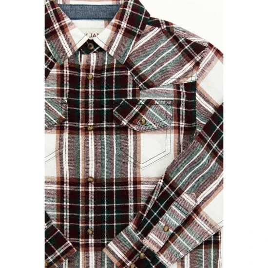 Brand new ???? Cody James Boys' Cabin Fever Long Sleeve Snap Flannel Western ???? Shirt For Toddler-Boy Cream ???? 2 Brand new ???? Cody James Boys' Cabin Fever Long Sleeve Snap Flannel Western ???? Shirt For Toddler-Boy Cream ???? - Image 2