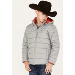 Best Sale ???? Cody James Boys' Hooded Puffer Jacket Grey ❤️ -Cody James -shop unnamed file 1407