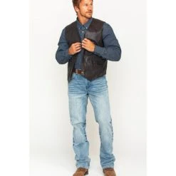 Coupon ???? Cody James Men's Brown Deadwood Vest ???? -Cody James -shop unnamed file 1424