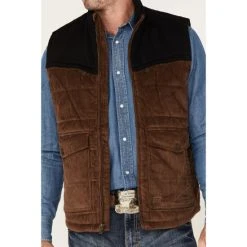 Deals ???? Cody James Men's Waren Corduroy Puffer Vest Brown ???? -Cody James -shop unnamed file 1427