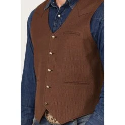 Best Pirce ???? Cody James Men's Sunday Best Vest Brown ???? -Cody James -shop unnamed file 1443