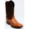 Budget ⌛ Cody James Men's Cognac Exotic Full-Quill Ostrich Western ???? Boots - Round Toe ????