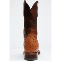 Budget ⌛ Cody James Men's Cognac Exotic Full-Quill Ostrich Western ???? Boots - Round Toe ???? -Cody James -shop unnamed file 1456