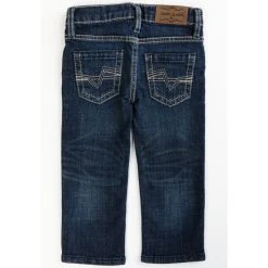 Promo ???? Cody James Toddler-Boys' Maverick Dark Wash Stretch Straight ???? Jeans Blue ⌛ -Cody James -shop unnamed file 1474