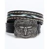 New ???? Cody James Boys' Lil Buckaroo Black Ribbon Western Belt ????