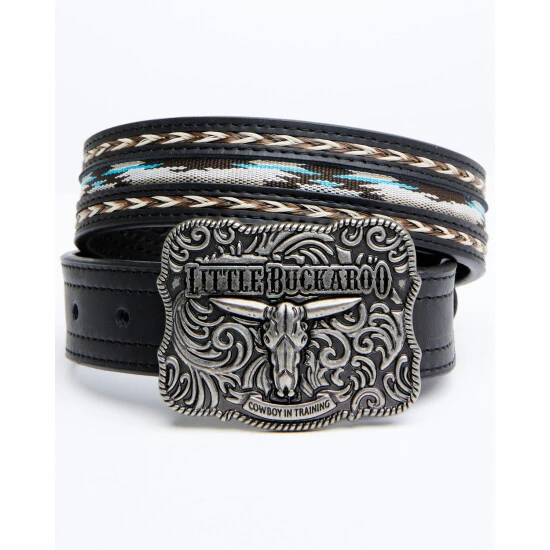 New ???? Cody James Boys' Lil Buckaroo Black Ribbon Western Belt ???? 1 New ???? Cody James Boys' Lil Buckaroo Black Ribbon Western Belt ????