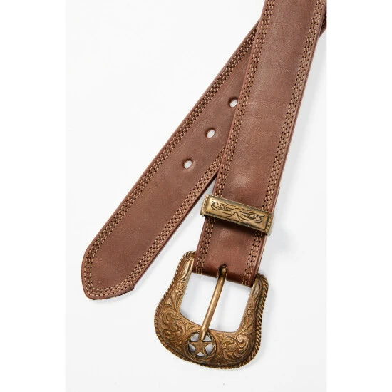 Buy ???? Cody James Men's Brown Basic Double Stitch Western Belt ❤️ 2 Buy ???? Cody James Men's Brown Basic Double Stitch Western Belt ❤️ - Image 2