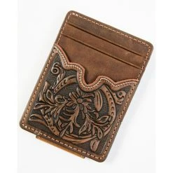Cheapest ⌛ Cody James Men's Brown Ostrich Money Clip ????