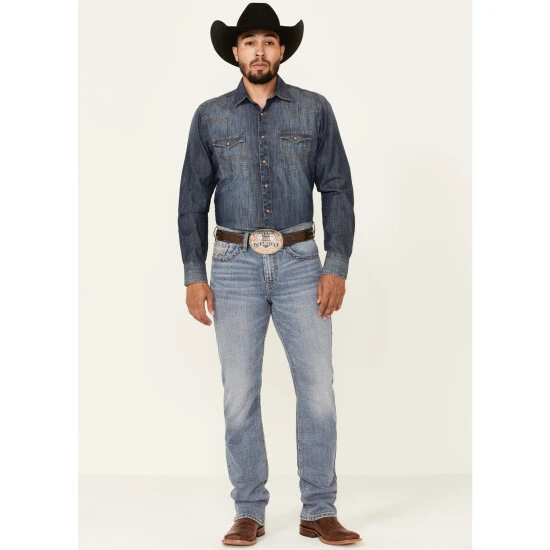 Promo ???? Cody James Men's Mustang Light Wash Stretch Slim Straight ???? Jeans Blue ???? 1 Promo ???? Cody James Men's Mustang Light Wash Stretch Slim Straight ???? Jeans Blue ????