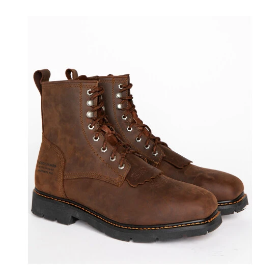 Budget ✔️ Cody James Men's 8" Lace Up Kiltie Waterproof Work ???? Boots - Composite Toe Brown ???? 1 Budget ✔️ Cody James Men's 8" Lace Up Kiltie Waterproof Work ???? Boots - Composite Toe Brown ????