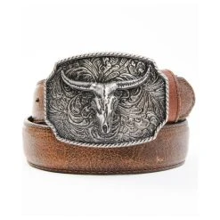 Best reviews of ???? Cody James Boys' Longhorn Scroll Buckle Belt Brown ????