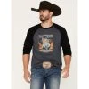 Buy ???? Cody James Men's Canyon Bronc Graphic Raglan T-Shirt Navy ❤️
