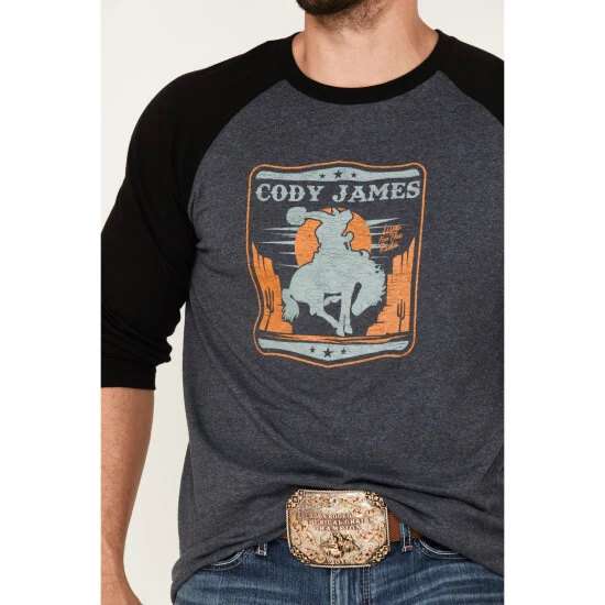 Buy ???? Cody James Men's Canyon Bronc Graphic Raglan T-Shirt Navy ❤️ 3 Buy ???? Cody James Men's Canyon Bronc Graphic Raglan T-Shirt Navy ❤️ - Image 3