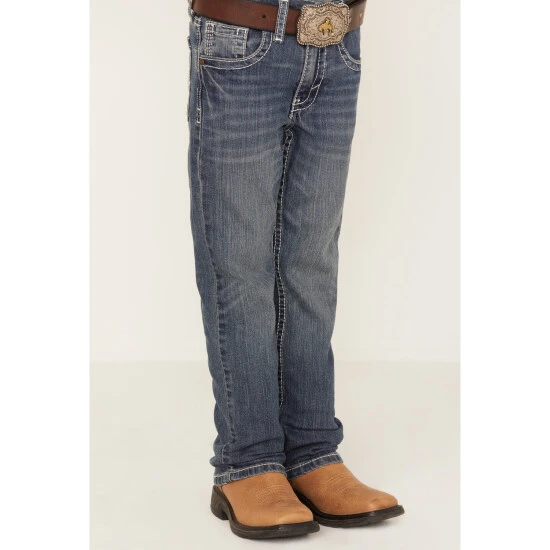 Deals ???? Cody James Boys' Stone Cold Wash Slim Boot Stretch ???? Jeans - Size 4-8 Dark Medium Wash ???? 2 Deals ???? Cody James Boys' Stone Cold Wash Slim Boot Stretch ???? Jeans - Size 4-8 Dark Medium Wash ???? - Image 2