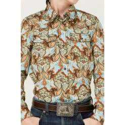 Best deal ???? Cody James Boys' Paisley Print Long Sleeve ???? Shirt Turquoise ???? -Cody James -shop unnamed file 1596