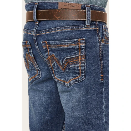 Best Sale ???? Cody James Youth Boys' Hazer Dark Wash Mid-Rise Stretch Slim Straight ???? Jeans Blue ???? 4 Best Sale ???? Cody James Youth Boys' Hazer Dark Wash Mid-Rise Stretch Slim Straight ???? Jeans Blue ???? - Image 4