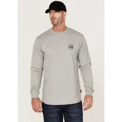 Best deal ???? Cody James Men's FR Desperado Skull Graphic Long Sleeve Work T-Shirt Grey ????