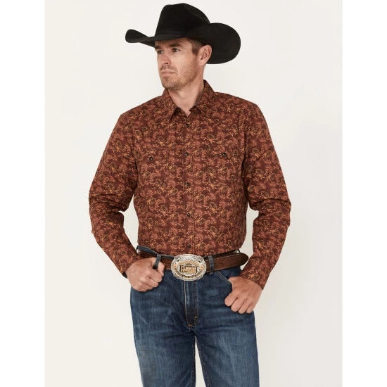 Best Pirce ❤️ Cody James Men's On Tour Paisley Print Snap Western ???? Shirt - Big & Tall Burgundy ???? 1 Best Pirce ❤️ Cody James Men's On Tour Paisley Print Snap Western ???? Shirt - Big & Tall Burgundy ????