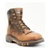 Best Sale ⌛ Cody James Men's Decimator Vibram Comp Lace-Up Work ???? Boots - Broad Square Toe Brown ????