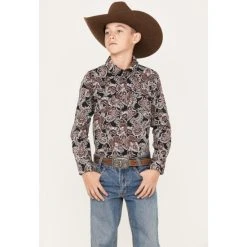 Best reviews of ???? Cody James Boys' Johnny Ringo Long Sleeve Snap Western ???? Shirt Red ????