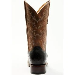 Best Sale ???? Cody James Men's Saddle Black Full-Quill Ostrich Exotic Western ???? Boots - Broad Square Toe ???? -Cody James -shop unnamed file 175
