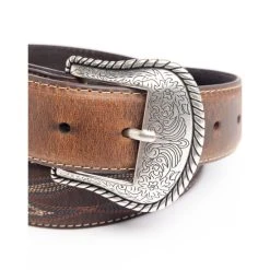 Hot Sale ???? Cody James Men's Turquoise Stitched Longhorn Buckle Belt Brown ???? -Cody James -shop unnamed file 1772