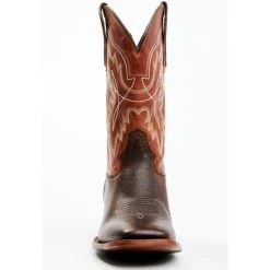 Outlet ???? Cody James Men's Cody Blue Utta Dark Brown Performance Leather Western ???? Boots - Broad Square Toe Orange ???? -Cody James -shop unnamed file 184