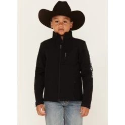 Brand new ???? Cody James Boys' Embroidered Softshell Jacket Black ????